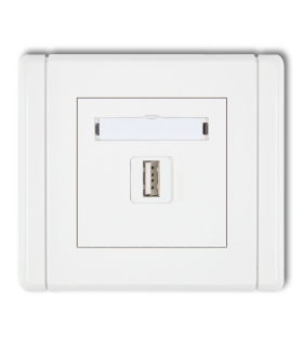 FLEXI Gniazdo pojedyncze USB A-A 2.0 Karlik FGUSB-1