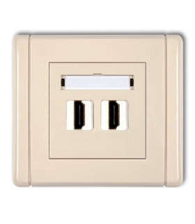 FLEXI Gniazdo podwójne HDMI 2.0 Karlik 1FHDMI-2