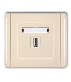 FLEXI Gniazdo pojedyncze USB A-A 2.0 Karlik 1FGUSB-1