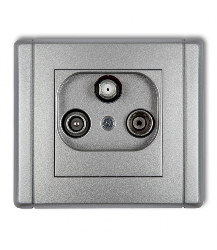 FLEXI Gniazdo abonenckie RTV-SAT końcowe (2 wejścia antenowe) Karlik 7FGST