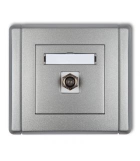 FLEXI Gniazdo antenowe pojedyncze typu F (SAT) pozłacane Karlik 7FGF-1.1