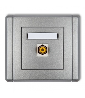 FLEXI Gniazdo pojedyncze RCA (typu cinch - żółty, pozłacane) Karlik 7FGRCA-1