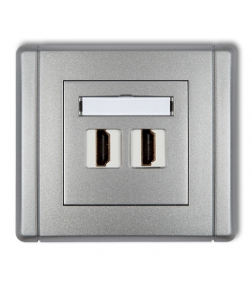 FLEXI Gniazdo podwójne HDMI 2.0 Karlik 7FHDMI-2