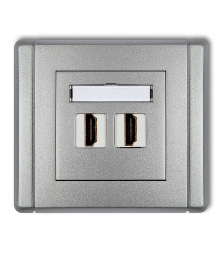 FLEXI Gniazdo podwójne HDMI 2.0 Karlik 7FHDMI-2