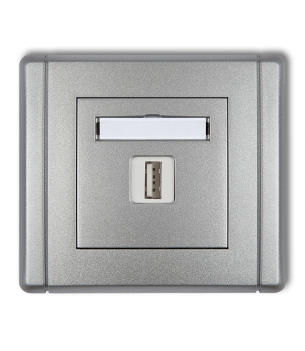 FLEXI Gniazdo pojedyncze USB A-A 2.0 Karlik 7FGUSB-1