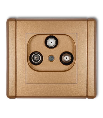 FLEXI Gniazdo abonenckie 2 wyjścia SAT + TV Karlik 8FGSN