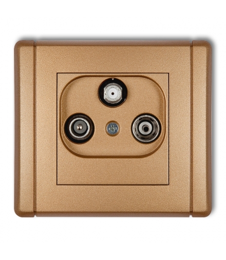 FLEXI Gniazdo abonenckie RTV-SAT końcowe (2 wejścia antenowe) Karlik 8FGST