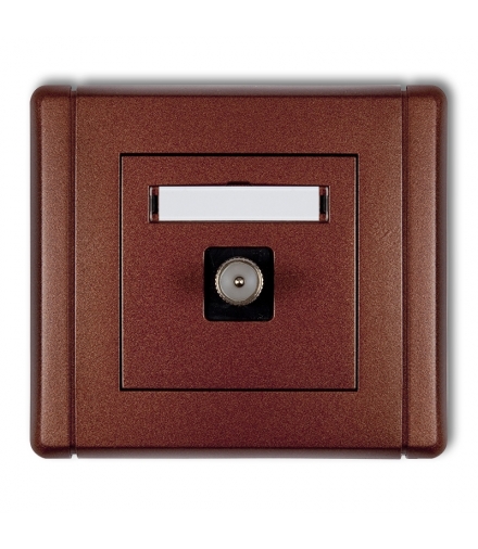 FLEXI Gniazdo antenowe pojedyncze TV Karlik 9FGTV-1