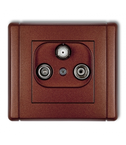 FLEXI Gniazdo abonenckie RTV-SAT końcowe (2 wejścia antenowe) Karlik 9FGST