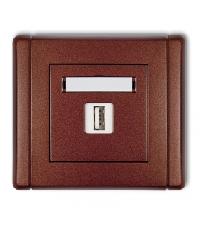 FLEXI Gniazdo pojedyncze USB A-A 2.0 Karlik 9FGUSB-1