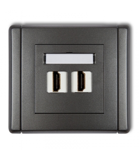 FLEXI Gniazdo podwójne HDMI 2.0 Karlik 11FHDMI-2