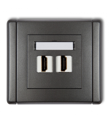 FLEXI Gniazdo podwójne HDMI 2.0 Karlik 11FHDMI-2