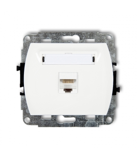 TREND Mechanizm gniazda komputerowego pojedynczego 1xRJ45, kat. 5e, 8-stykowy Karlik GK-1