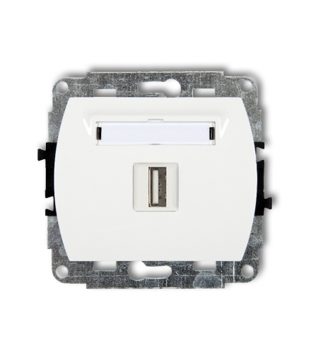 TREND Mechanizm gniazda pojedynczego USB A-A 2.0 Karlik GUSB-1