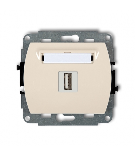 TREND Mechanizm gniazda pojedynczego USB A-A 2.0 Karlik 1GUSB-1