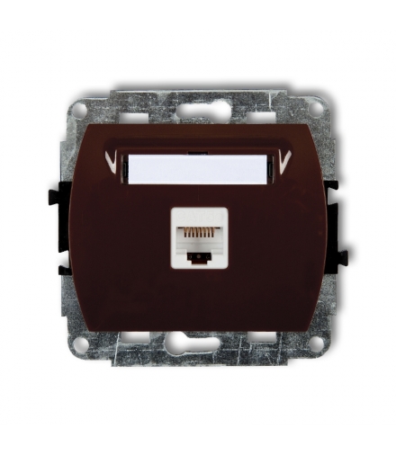TREND Mechanizm gniazda komputerowego pojedynczego 1xRJ45, kat. 5e, 8-stykowy Karlik 4GK-1
