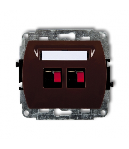 TREND Mechanizm gniazda głośnikowego podwójnego Karlik 4GG-2