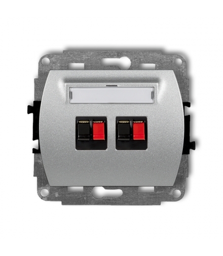 TREND Mechanizm gniazda głośnikowego podwójnego Karlik 7GG-2