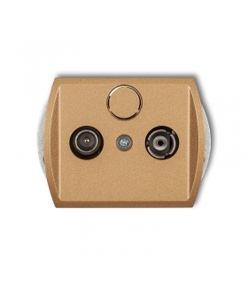 TREND Mechanizm gniazda abonenckiego RTV przelotowego 15dB Karlik 8G15P