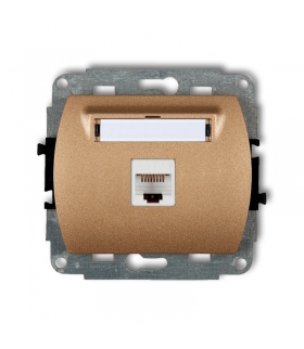 TREND Mechanizm gniazda komputerowego pojedynczego 1xRJ45, kat. 5e, 8-stykowy Karlik 8GK-1
