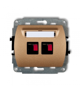 TREND Mechanizm gniazda głośnikowego podwójnego Karlik 8GG-2