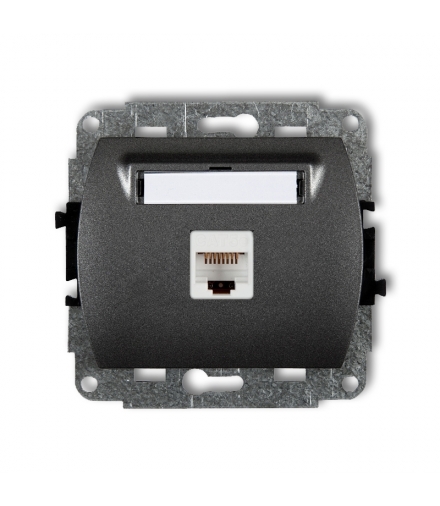 TREND Mechanizm gniazda komputerowego pojedynczego 1xRJ45, kat. 5e, 8-stykowy Karlik 11GK-1