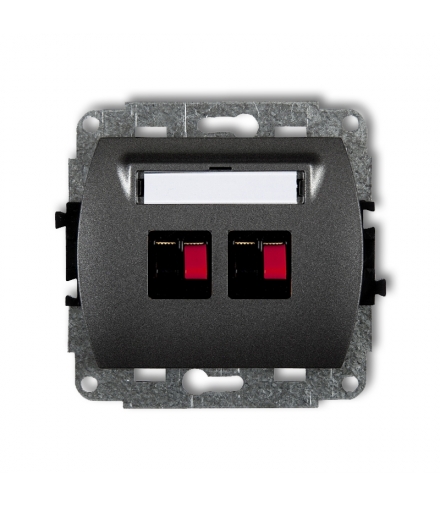 TREND Mechanizm gniazda głośnikowego podwójnego Karlik 11GG-2