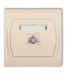 LOGO Gniazdo antenowe pojedyncze typu F (SAT) Karlik 1LGF-1