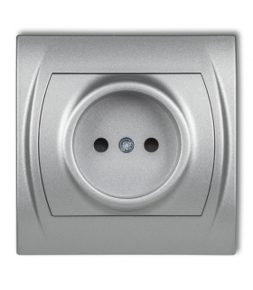 LOGO Gniazdo pojedyncze bez uziemienia 2P (przesłony torów prądowych) Karlik 7LGP-1p