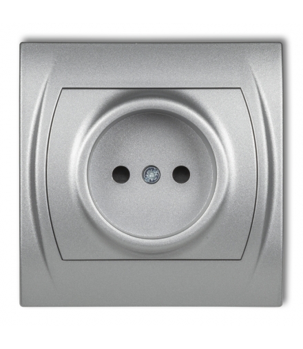 LOGO Gniazdo pojedyncze bez uziemienia 2P (przesłony torów prądowych) Karlik 7LGP-1p