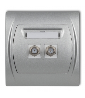 LOGO Gniazdo antenowe podwójne typu F (SAT) Karlik 7LGF-2