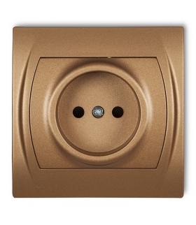 LOGO Gniazdo pojedyncze bez uziemienia 2P (przesłony torów prądowych) Karlik 8LGP-1p