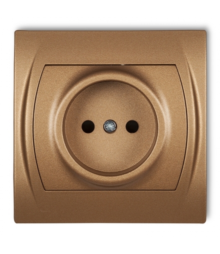 LOGO Gniazdo pojedyncze bez uziemienia 2P (przesłony torów prądowych) Karlik 8LGP-1p