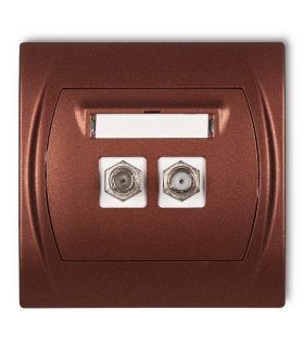 LOGO Gniazdo antenowe podwójne typu F (SAT) Karlik 9LGF-2