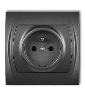 LOGO Gniazdo pojedyncze z uziemieniem 2P+Z (przesłony torów prądowych) Karlik 11LGP-1zp