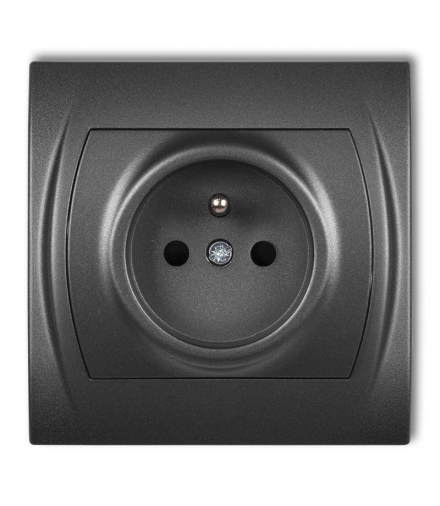 LOGO Gniazdo pojedyncze z uziemieniem 2P+Z (przesłony torów prądowych) Karlik 11LGP-1zp