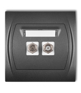 LOGO Gniazdo antenowe podwójne typu F (SAT) Karlik 11LGF-2