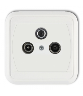 LIZA Gniazdo abonenckie RTV-SAT końcowe multimedialne (Internet) Karlik GAS-1LM