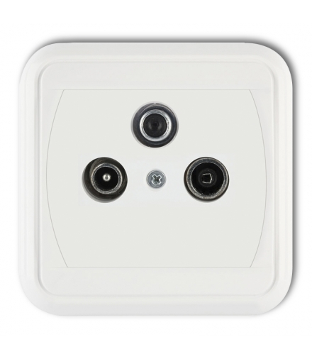 LIZA Gniazdo abonenckie RTV-SAT końcowe multimedialne (Internet) Karlik GAS-1LM