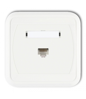 LIZA Gniazdo komputerowe pojedyncze 1xRJ45, kat. 5e, 8-stykowe Karlik GLK-1