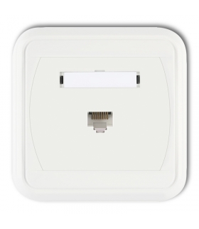 LIZA Gniazdo komputerowe pojedyncze 1xRJ45, kat. 6, 8-stykowe Karlik GLK-3