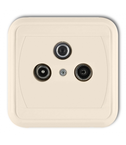 LIZA Gniazdo abonenckie RTV-SAT końcowe 1,5dB Karlik 1GAS-1L