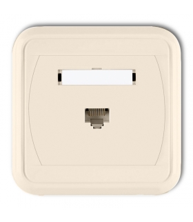 LIZA Gniazdo komputerowe pojedyncze 1xRJ45, kat. 5e, 8-stykowe Karlik 1GLK-1