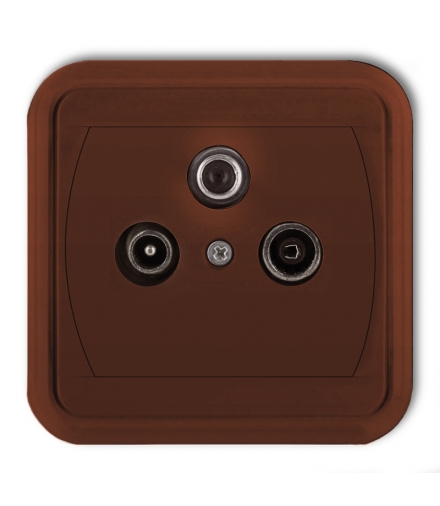 LIZA Gniazdo abonenckie RTV-SAT końcowe 1,5dB Karlik 4GAS-1L