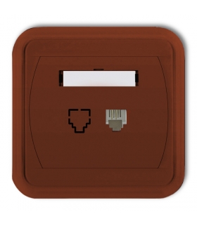 LIZA Gniazdo telefoniczne pojedyncze 1xRJ11, 4-stykowe Karlik 4GLT-1