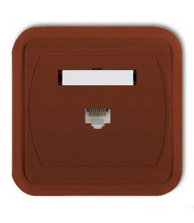 LIZA Gniazdo komputerowe pojedyncze 1xRJ45, kat. 6, 8-stykowe Karlik 4GLK-3