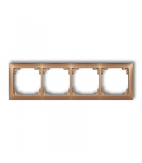 DECO Ramka uniwersalna poczwórna z tworzywa DECO Soft Karlik 8DRSO-4