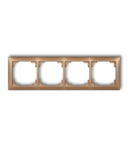 DECO Ramka uniwersalna poczwórna z tworzywa DECO Soft Karlik 8DRSO-4