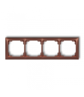 DECO Ramka uniwersalna poczwórna z tworzywa DECO Soft Karlik 9DRSO-4