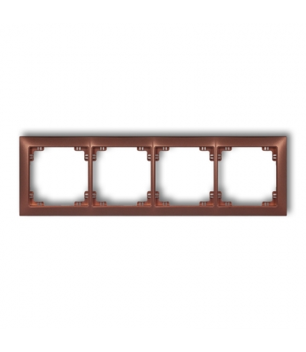 DECO Ramka uniwersalna poczwórna z tworzywa DECO Soft Karlik 9DRSO-4